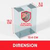 EVORETRO PET Display Case Protector for Small Amiibo Single Action Figure Box - 0.40mm Thick, Clear, Stackable, Custom Fit Design for Zelda, Smash Bros, Splatoon Amiibo Collectibles (10 Pack) view 4