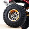 TCRC 4PCS Grade 5 Titanium Wheel Face Splash Anodizing Aluminum 1.0 Inch Wheels Hubs for 1/24 Axial SCX24 TRX4M FCX24 Redcat Ascent-18 1/18 RC Crawler Car Upgrade Parts view 3