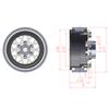 TCRC 4PCS Grade 5 Titanium Wheel Face Splash Anodizing Aluminum 1.0 Inch Wheels Hubs for 1/24 Axial SCX24 TRX4M FCX24 Redcat Ascent-18 1/18 RC Crawler Car Upgrade Parts view 4