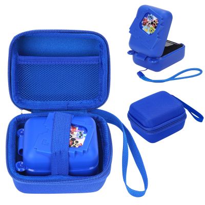 MGZNMTY Carrying Case and Silicone Case for Bitzee Disney Interactive Toy Digital Pet and Protective Skin Cover for New Bitsy Electronic Virtual Pet (Dsn Blue)