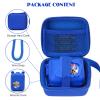 MGZNMTY Carrying Case and Silicone Case for Bitzee Disney Interactive Toy Digital Pet and Protective Skin Cover for New Bitsy Electronic Virtual Pet (Dsn Blue) view 2