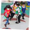 Abaodam 2pcs Boy Girl Outdoor Toys Pull Tails Vest for Kindergarten Games Educational Sports Activity Red Teamwork Play for Boy Girl Coordination and Social Skills view 2