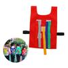 Abaodam 2pcs Boy Girl Outdoor Toys Pull Tails Vest for Kindergarten Games Educational Sports Activity Red Teamwork Play for Boy Girl Coordination and Social Skills view 3