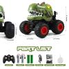 DYODYORC Remote Control Car, 2.4Ghz All Terrain Dinosaur Monster Truck Toys, RC Truck with Spay, Music, Stunt Capable, All Included Ready to Run, Toy Gifts for Boys and Girls (Dark Green) view 2
