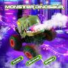 DYODYORC Remote Control Car, 2.4Ghz All Terrain Dinosaur Monster Truck Toys, RC Truck with Spay, Music, Stunt Capable, All Included Ready to Run, Toy Gifts for Boys and Girls (Dark Green) view 3