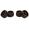1.9 Beadlock Wheels Aluminium Rc Car Wheels Lightweight Wear Resistant 4pcs 1.9 Replaceable Rc Wheel Hubs for Axial Scx10 Scx24 Rc Crawler (Gold) view 4
