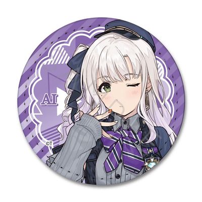 TV Anime Girls Band Cry [i] Leather Badge [Round] I