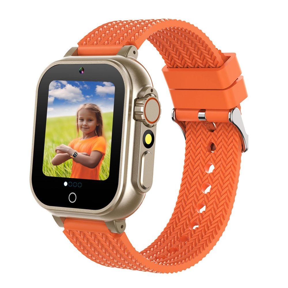 iCHOMKE Kids Smart Watch, Girls Boys Smartwatch with 26 Games Camera Video Recorder Player,Pedometer,Birthday Learning Toys Gifts for 4-10 Years Children (Orange)