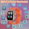 iCHOMKE Kids Smart Watch, Girls Boys Smartwatch with 26 Games Camera Video Recorder Player,Pedometer,Birthday Learning Toys Gifts for 4-10 Years Children (Orange) view 3