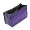 10.2''X3.35''X5.91'' Purse Organizer Insert for Handbags Bag Organizers Inside Tote Pocketbook Multi Pockets (Purple) view 1