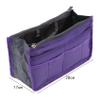 10.2''X3.35''X5.91'' Purse Organizer Insert for Handbags Bag Organizers Inside Tote Pocketbook Multi Pockets (Purple) view 3