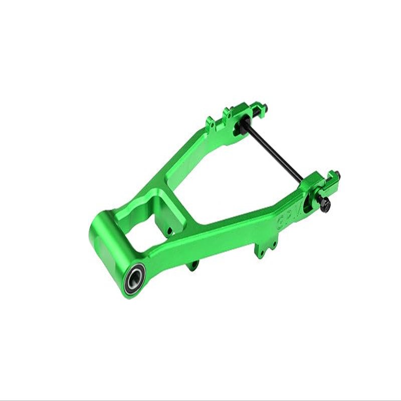 Aluminum 7075 Alloy Chain Tension Rear Swing Arm (Larger Inner Bearings) for LOSI 1:4 Promoto MX Motorcycle Dirt Bike RTR FXR LOS06000 LOS06002 Upgrades - Green
