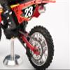 Aluminum 7075 Alloy Chain Tension Rear Swing Arm (Larger Inner Bearings) for LOSI 1:4 Promoto MX Motorcycle Dirt Bike RTR FXR LOS06000 LOS06002 Upgrades - Green view 3