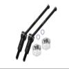 4140 Medium Carbon Steel Front Or Rear CVD Drive Shafts with Aluminum 7075 Wheel Hex for Arrma 1:18 4WD Granite GROM MEGA 380 BRUSHED-ARA2102 / Typhon GROM MEGA 380 BRUSHED-ARA2106 Upgrades - Silver view 2