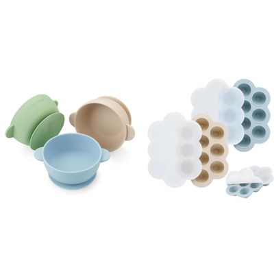 PandaEar 3 Pack Baby Bowls & Baby Food Freezer Tray