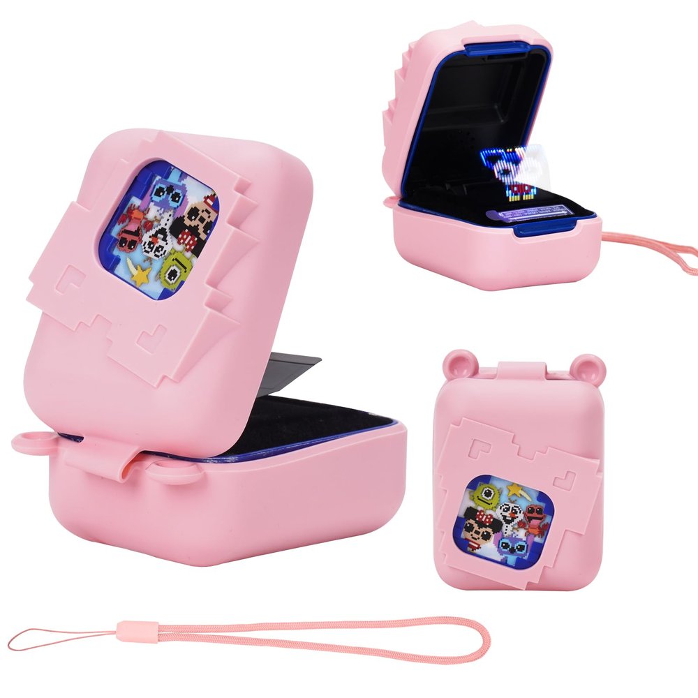 YouKnow Silicone Case for Bitzee Disney Interactive Toy Digital Pet and Case, Protective Skin Sleeve for Bitzee Virtual Electronic Pets Accessories (Case Only) (Pink)