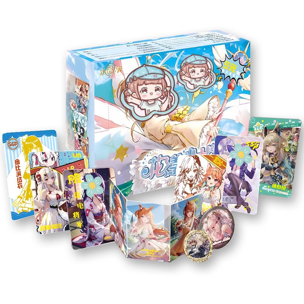 KUPAIDE Flowery Girl - Midsummer Chapter - 1 Box, Anime Collection MEIKA Series Girl Cards Waifu Trading Card (HYSN5-01)