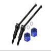 4140 Medium Carbon Steel Front Or Rear CVD Drive Shafts with Aluminum 7075 Wheel Hex for Arrma 1:18 4WD Granite GROM MEGA 380 BRUSHED-ARA2102 / Typhon GROM MEGA 380 BRUSHED-ARA2106 Upgrades - Blue view 2