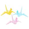 GANAZONO 3pcs Acrylic Origami Crane Decor Cranes for Boys and Girls Room Party Supplies and Garden Decoration Unique Tabletop Ornaments and Orange view 1