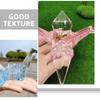 GANAZONO 3pcs Acrylic Origami Crane Decor Cranes for Boys and Girls Room Party Supplies and Garden Decoration Unique Tabletop Ornaments and Orange view 3