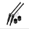 4140 Medium Carbon Steel Front Or Rear CVD Drive Shafts with Aluminum 7075 Wheel Hex for Arrma 1:18 4WD Granite GROM MEGA 380 BRUSHED-ARA2102 / Typhon GROM MEGA 380 BRUSHED-ARA2106 Upgrades - Black view 2