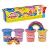 Play-Doh Pack of 4 Shimmer Shine Clay - 4 Shimmering Colours, 85g Each, Toddler & Kid view 1