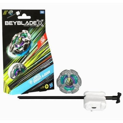 Beyblade X Lance Knight Age 8+ 4-80HN Starter Pack, Right-Spin Defense Type Top and Launcher, Customisable Battle Toy for Kids Aged 8+
