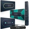 Newverest Poker Gift Set: Texas Hold'em Poker Mat Midnight Black + Lucky Green + Royal Blue | 70" x 35" view 1