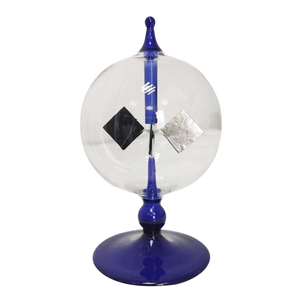 FLCPJGV Educational Solar Light Pressure Windmill Solar Power Crookes Radiometer for Gift, Blue