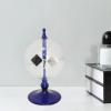 FLCPJGV Educational Solar Light Pressure Windmill Solar Power Crookes Radiometer for Gift, Blue view 3