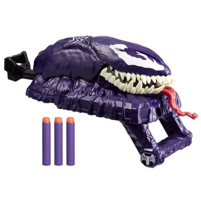 Marvel Spider-Man VenomVersus Marvels Venom Strike Blaster, NERF Spider-Man Toy, Super Hero Toys for Kids Ages 5+