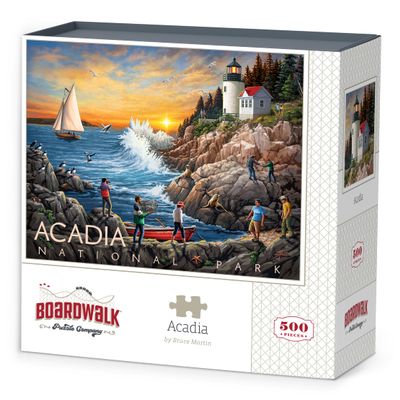 Boardwalk Puzzles Acadia, 500 Piece Jigsaw Puzzle for Adults, Made in USA
