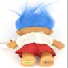 Generic Troll Doll Blue Hair 5 inch Pool Beach Lifeguard, Red view 2