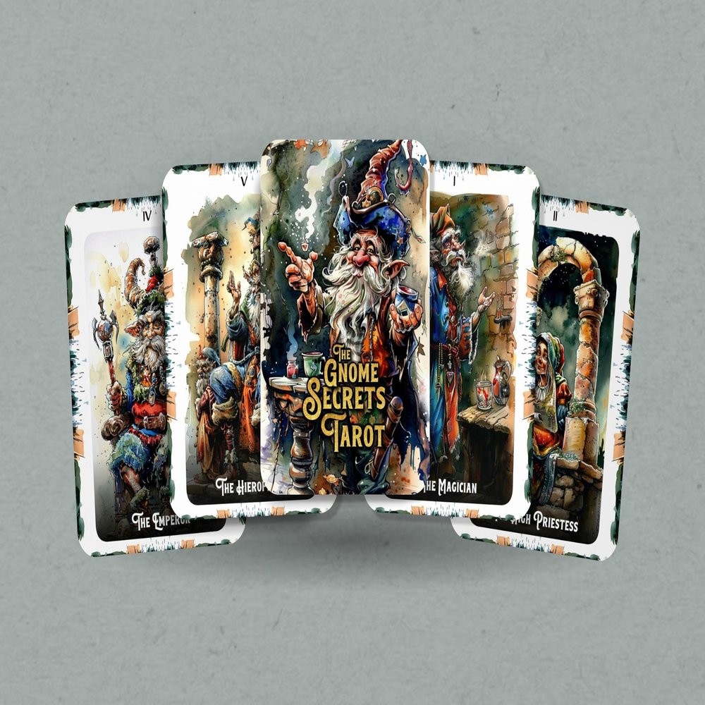 Ibiza Tarot - The Gnome Secrets Tarot Deck - 78 Cards - Tarot - Fortune Telling - Divination Tools - Adults 18+