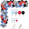 198 Pcs Race Car Half Way to First Birthday Party Supplies Decorations - Racing 1/2 Way to One Plates Cups Tablecover Cake Toppers Banner Balloons Arch for Racing Theme Boys 6 Months Bday Party Favor view 4