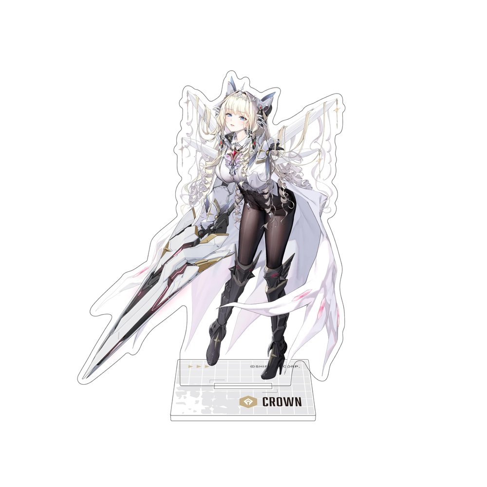 Algernon Products Goddess of Victory: NIKKE Acrylic Stand, Crown, Approx. W 2.0-4.1 x H 4.1 inches (50-104 x 106 mm), Acrylic