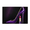 BEIVGOXL Elegant Purple High Heels with Lipstick Printed Picture Personalized Wooden Puzzle 1000 Piece,Interesting Jigsaw Puzzles for Adults and Families Kids, Landscape Animal Puzzle, White view 1