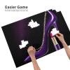 BEIVGOXL Elegant Purple High Heels with Lipstick Printed Picture Personalized Wooden Puzzle 1000 Piece,Interesting Jigsaw Puzzles for Adults and Families Kids, Landscape Animal Puzzle, White view 2