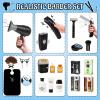 deAO Barber Shop Pretend Play Toy,29 PCS Kids Shaving Kit for Boys,Styling Accessories with Hair Dryer,Hair Straightener,Stylist Apron,Boys Grooming Salon Set Gift for Kids 3+ view 4
