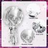 12.5 Inch Disco Party Pinata 80s 90s Disco Ball Pinata with Blindfold Stick Confetti for 80s 90s Discos Birthday Wedding Party Supplies Decor (Discos Ball) view 3