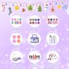 GirlsHome Kids Makeup Set for Girl 56 Pcs Washable Real Cosmetic, Non-Toxic Frozen Toys Toddler Makeup Kit, Frozen Princess Dress up Kit Christmas & Birthday Girl Gift for 3-12 (Frozen Purple) view 2