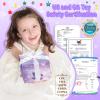GirlsHome Kids Makeup Set for Girl 56 Pcs Washable Real Cosmetic, Non-Toxic Frozen Toys Toddler Makeup Kit, Frozen Princess Dress up Kit Christmas & Birthday Girl Gift for 3-12 (Frozen Purple) view 3