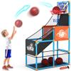 Arcade Basketball Game Set Boy Toys: Indoor Basketball Hoop with 4 Balls Outdoor Sports Toy for Kids 3-12 Years Old Adjustable Height with Air Pump Kid Party Games Birthday Gifts for Boys Girls Teens view 1
