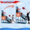 Arcade Basketball Game Set Boy Toys: Indoor Basketball Hoop with 4 Balls Outdoor Sports Toy for Kids 3-12 Years Old Adjustable Height with Air Pump Kid Party Games Birthday Gifts for Boys Girls Teens view 3