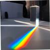 CurcKua Triangular Prism Optical Crystal Prism Refractor Glass Rainbow Maker for Science Teaching Spectrum Physics Photography Decoration Photography Prism Portable Glass Prism Rainbow Maker view 4