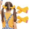 Back to School Hair Bow Clips The Hand Painted Yellow Pencil Hair Bow Barrette Baby Girl Bow Clips Ponytail Holder Hairgrips Hairpin First Day of School Gift for Kindergarten 1st 2nd 3rd Grade Student view 1