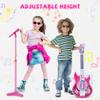 Contixo TG4 Musical Guitar and Microphone Set for Kids, Purple Electric Guitar Toys Starter Kit with Adjustable Height Microphone Stand, Karaoke Toy for Girls, Boys, Toddlers Christmas Birthday Gift view 3