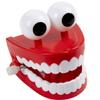 Wind-up Chattering Toy Chomping Teeth Plastic Red Props with Eyes for Party Christmas Halloween Favors Wind-Up Chattering Chomping Teeth with Eyes Wind-Up Chomping Teeth Toy view 1