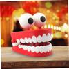 Wind-up Chattering Toy Chomping Teeth Plastic Red Props with Eyes for Party Christmas Halloween Favors Wind-Up Chattering Chomping Teeth with Eyes Wind-Up Chomping Teeth Toy view 4