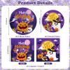 150 Pcs Halloween Plates and Napkins Sets - Cute Happy Halloween Party Supplies Tableware, Halloweens Disposable Paper Plates Napkins Set for Halloweens Birthday Party Decorations Favors, Serve 50 view 3